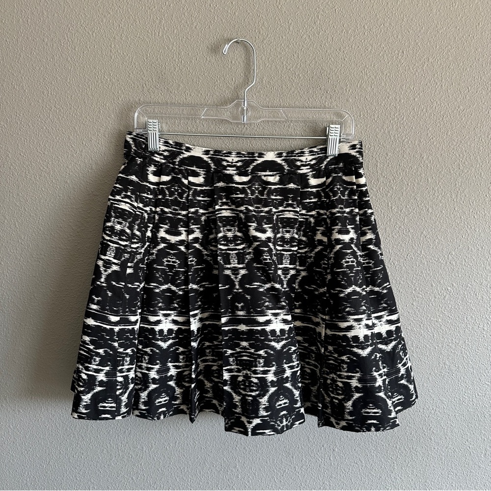 J. Crew Black and White Full Mini Skirt 2